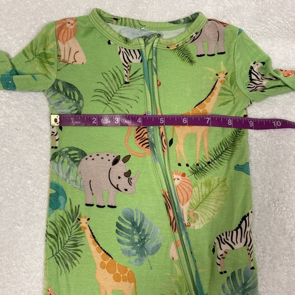 Posh peanut snug fit footless double zip jungle sleeper 9/12m - Picture 4 of 8